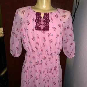 EUC Pink Dress by Ella Moss